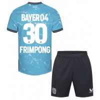 Dětský fotbalový dres Bayer Leverkusen Jeremie Frimpong #30 2023-24 Třetí Krátký Rukáv (+ trenýrky)